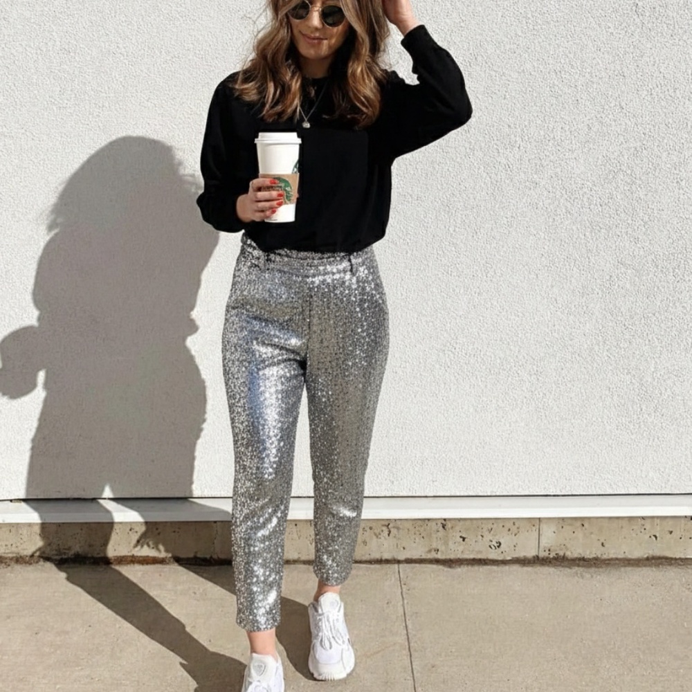 Nordstrom Pant Jogger - Chelsea 28 Silver - Size S